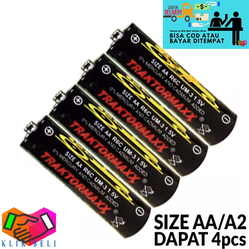 Baterai Dynamax Traktormaxx A2 AA / A3 AAA Battery SNI Batu Anti Bocor Batre Batere Batrai Bateray