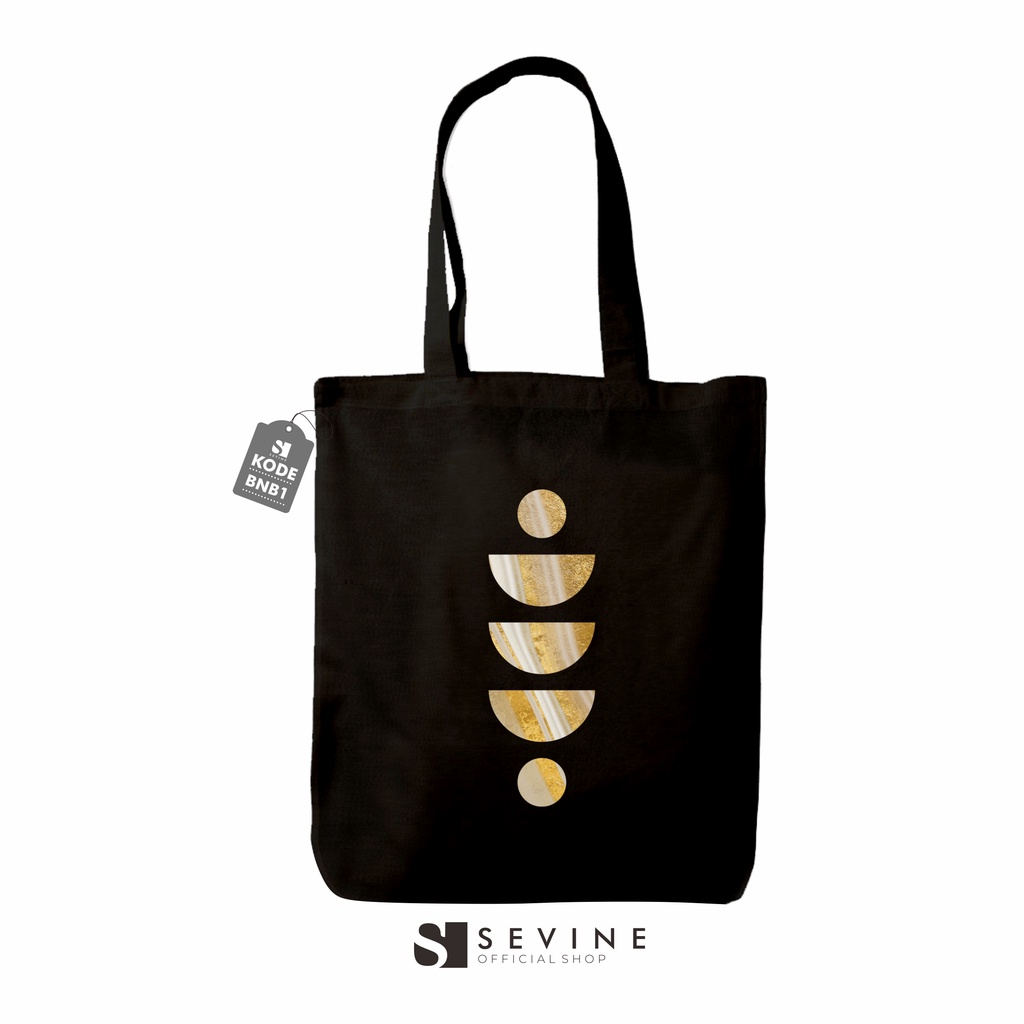 Sevine Totebag Tas Wanita Tote Bag Resleting Nordic Black Series - BNB