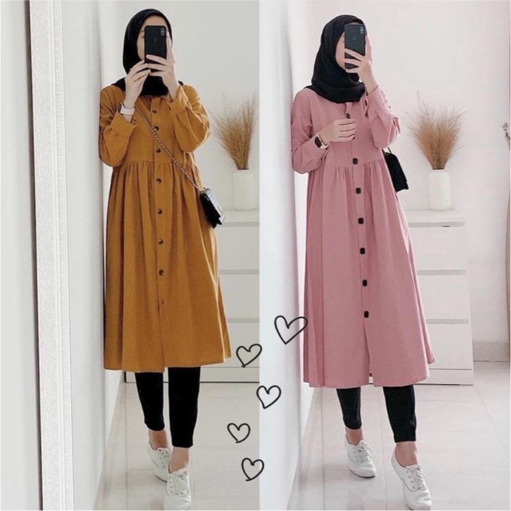 VS GG - Baju TUNIK dress muslim wanita NEDA NEDA