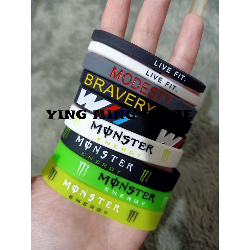 gelang rubber/gelang karet pria-wanita NEW/rubber bracelet/gelang hitam