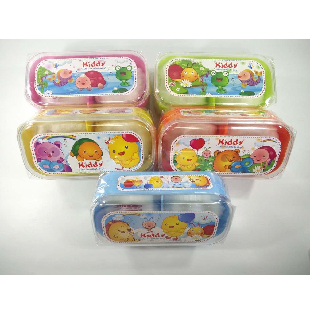 KIDDY Tempat BEDAK Bayi Isi 2 Puff Wadah Tabur Bayi