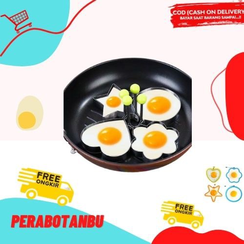 Cetakan Telur Goreng Dadar Ceplok Mata Sapi Omelet Cetakan Telur Karakter Stainless Steel Shopee Indonesia