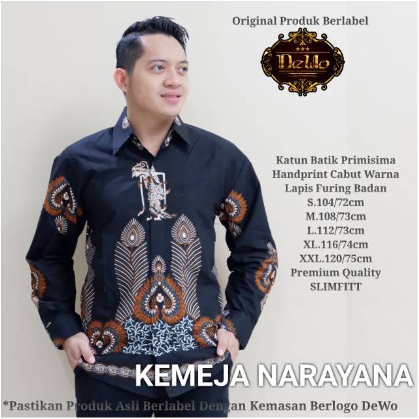 NARAYANA / BATIK PRIA LENGAN PANJANG / by DEWO BATIK / 10.3