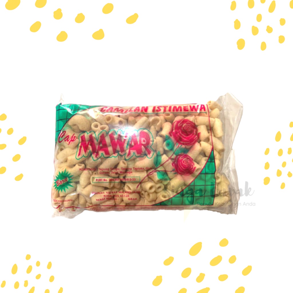 Makaroni Pipa Pedas - Asin Tabung Cap Mawar 100 gram