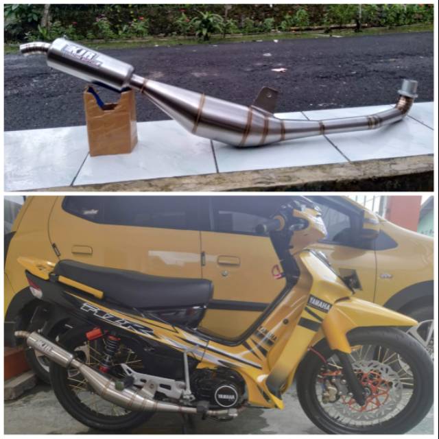 KNALPOT FIZ R STANDAR RACING STAINLES KJR RACING ORIGINAL