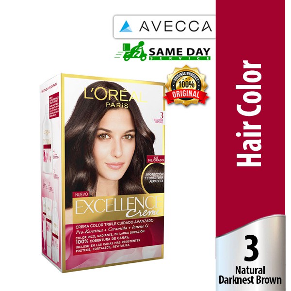  Loreal  Excellence Cream Color 3 L oreal  Hair Color Cream 