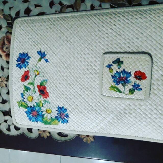 Table mat / alas piring dan gelas makan