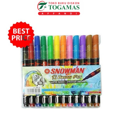 

SPIDOL BRUSH PEN 12W BM-12 SNOWMAN