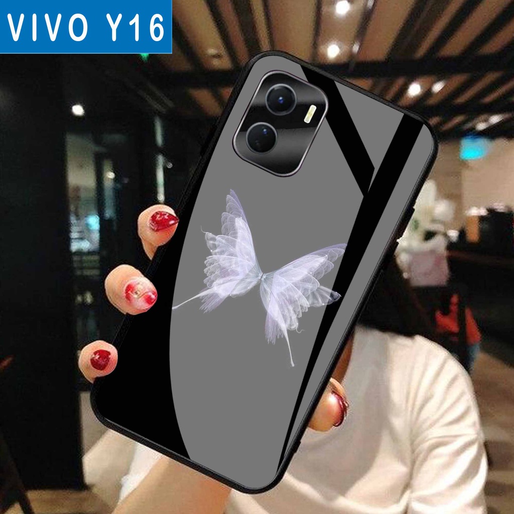 (S50) Case  Glass VIVO Y16 - casing Terbaru handphone - VIVO Y16  - pelindung handphone - VIVO Y16