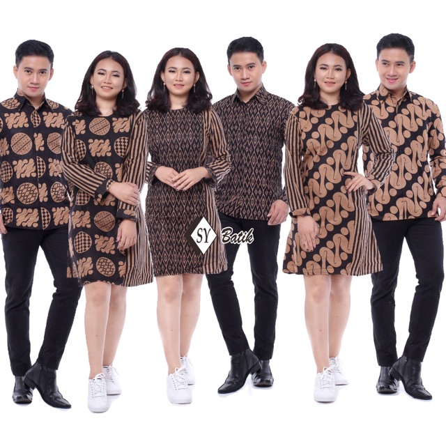 Batik couple keluarga batik couple pasangan batik sogan batik lurik