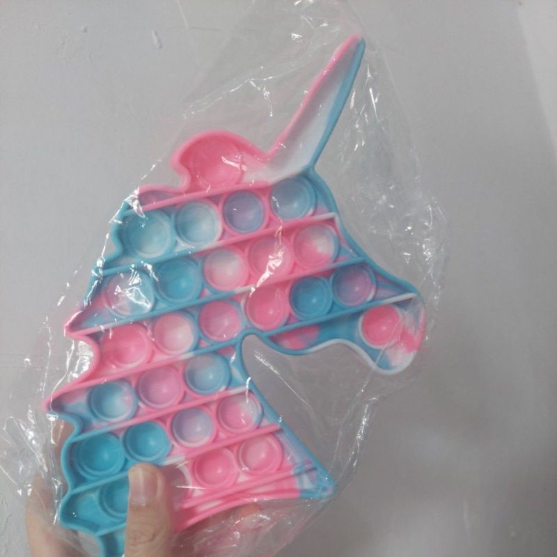 《READY STOCK 50+ JENIS》 Mainan Anak Pop it Fidget Unicorn Rainbow Versi 1-Unicorn Gummy