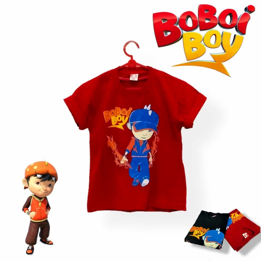 Kaos anak laki laki umur 1-7 tahun - Boboboy.Black