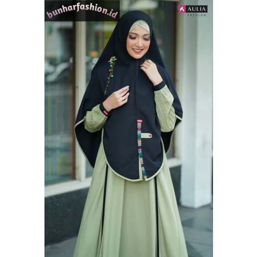 Set GAMIS SABRINA AVOCADO BLACK by AULIA fashion