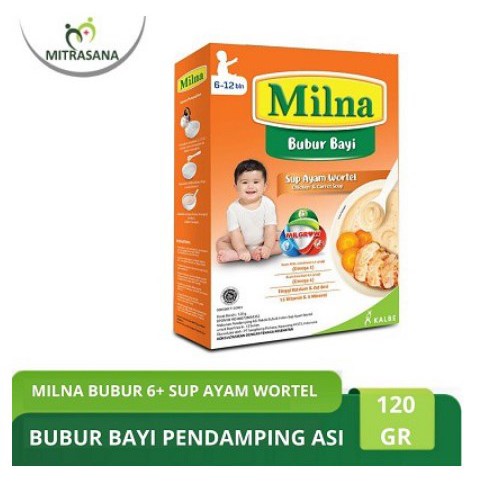 Milna Bubur 6+ Sup Ayam Wortel Labu