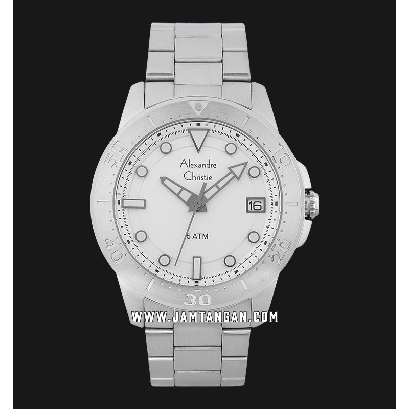 Alexandre Christie AC 6517 MD BSSSL Men Silver Dial Stainless Steel Strap