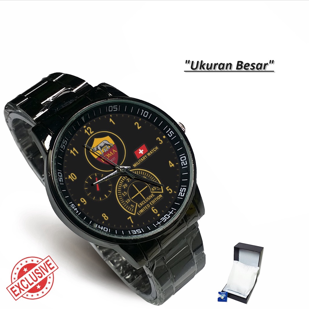 Jam Tangan Rantai Couple AS ROMA (Mantul)