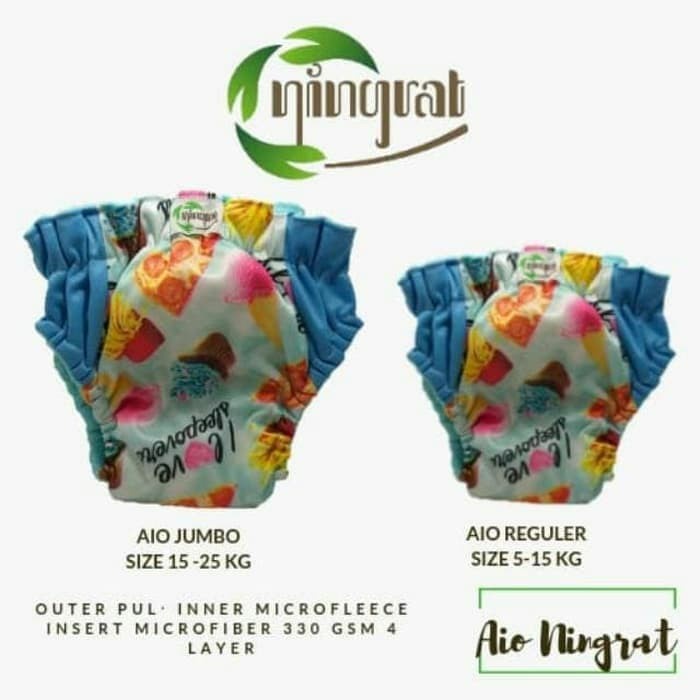 Clodi Bayi Ningrat AIO Reguler (5 -17 Kg) dan Aio Jumbo (15-25kg)