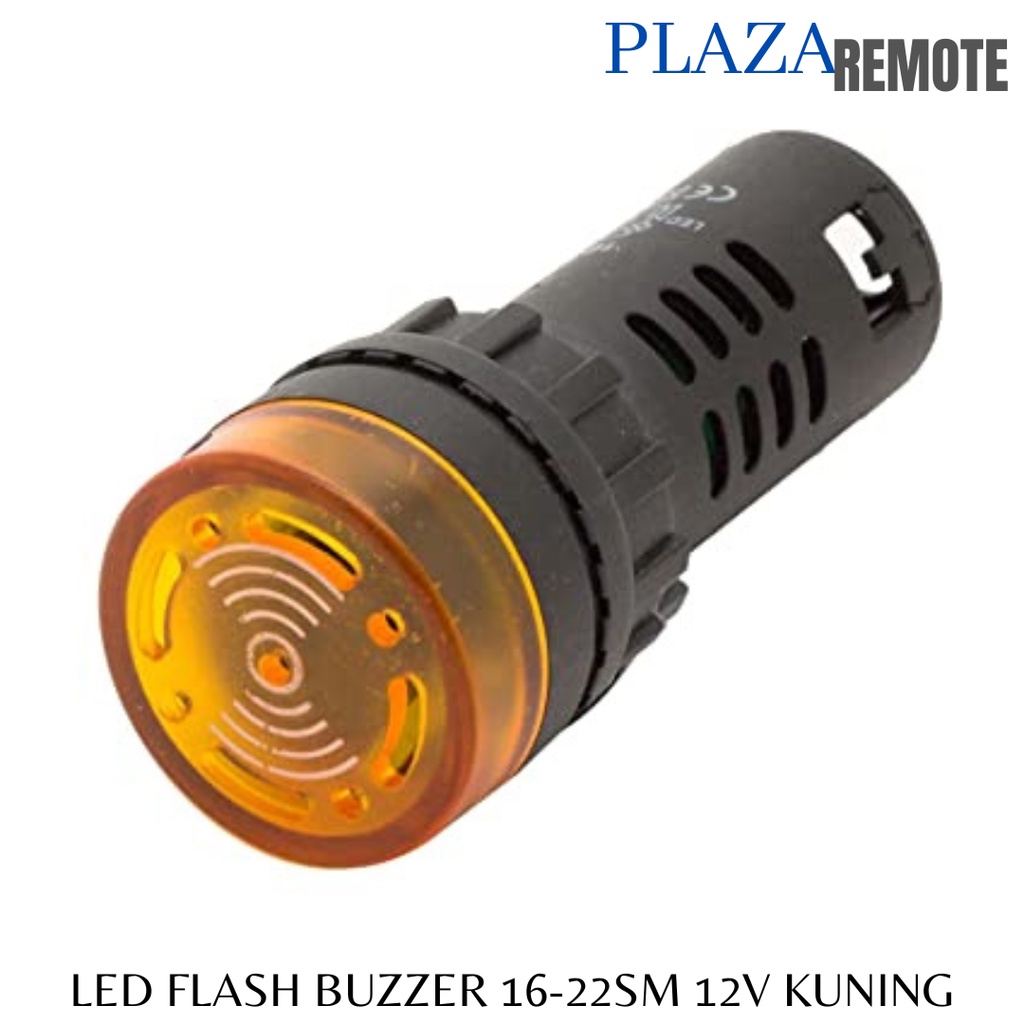 FLASH BUZZER LED ALARM SIGNAL BEEPER AC AD16-22 SM 12V