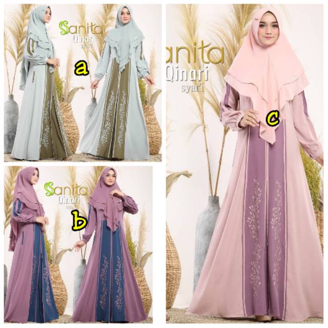 SIAP KIRIM SYARI QINARI GAMIS PESTA BUSUI ORIGINAL BY SANITA