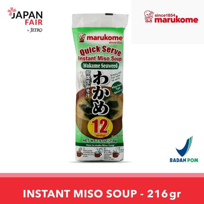 

TERPOPULER Makanan Instan Marukome Sokuseki Nama Misoshiru Wakame 216gr intan sup MURAH