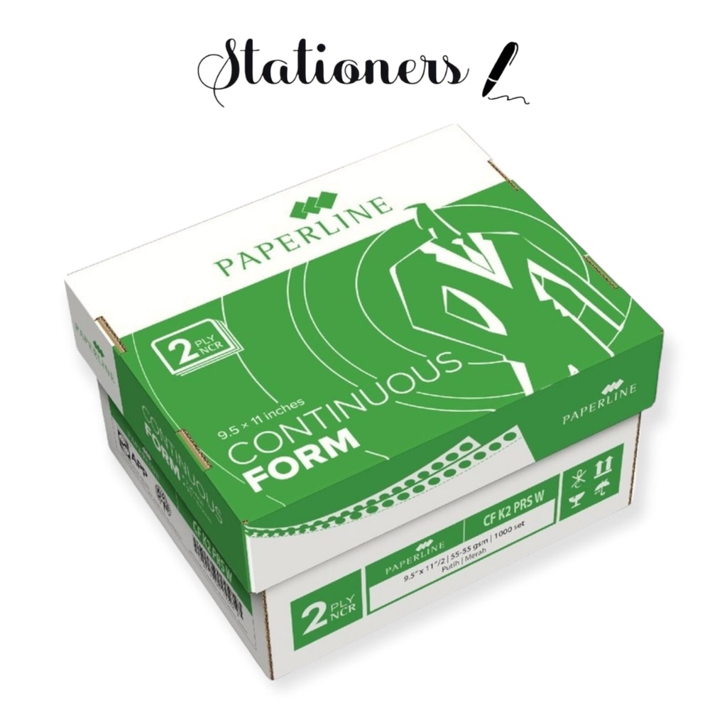 

Continuous Form Paperline 2 Ply Warna 9 1/2 x 11 in (K2 W PRS)