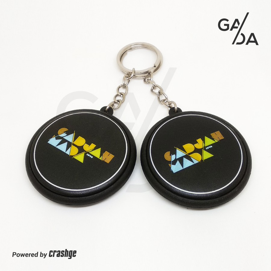 Gantungan Kunci Ganci 2 Sisi UGM Universitas Gadjah Mada Souvenir Tidak Resmi seri PACMAN