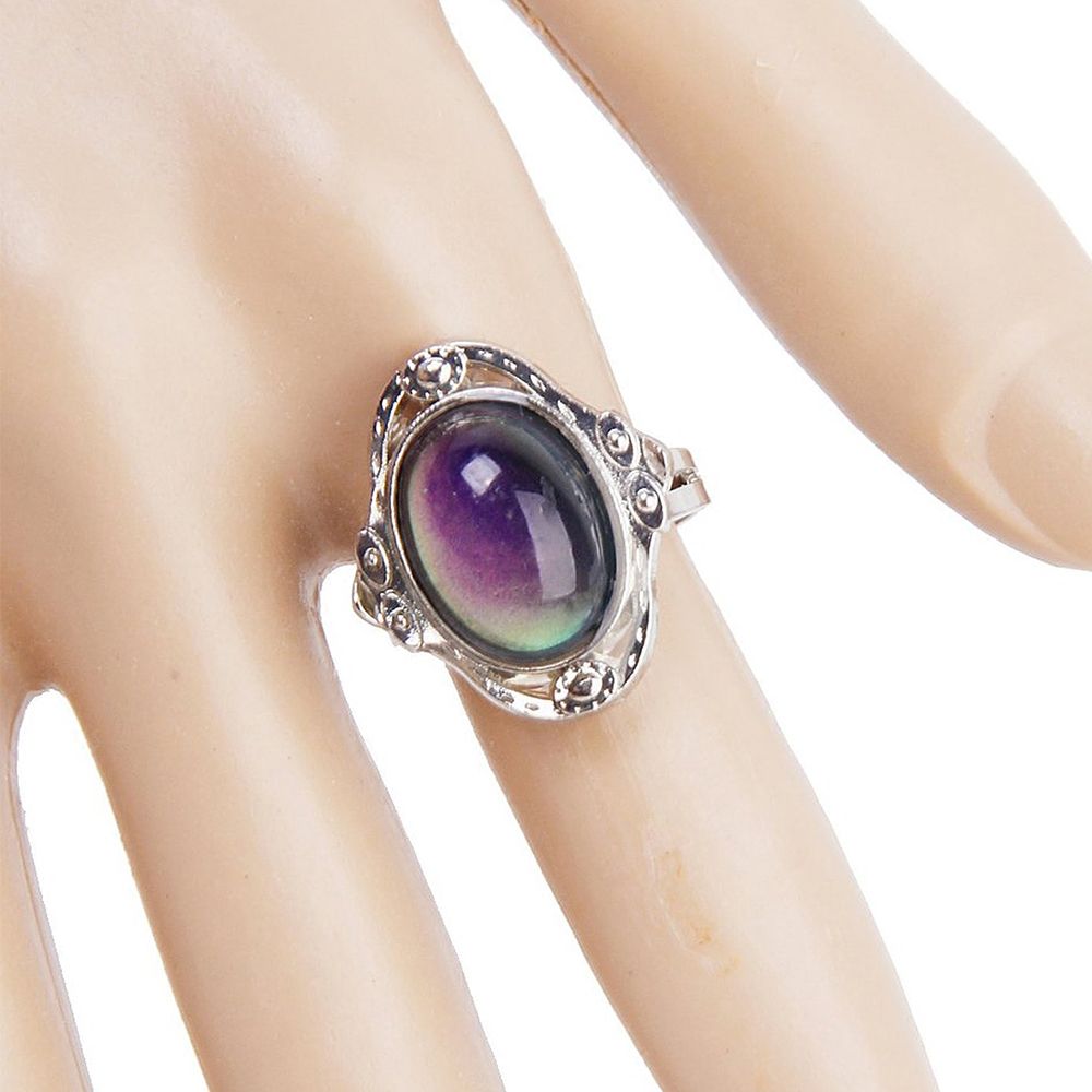 Mxbeauty Cincin Mood Ring Dapat Berubah Warna Sesuai Suhu Gaya Vintage