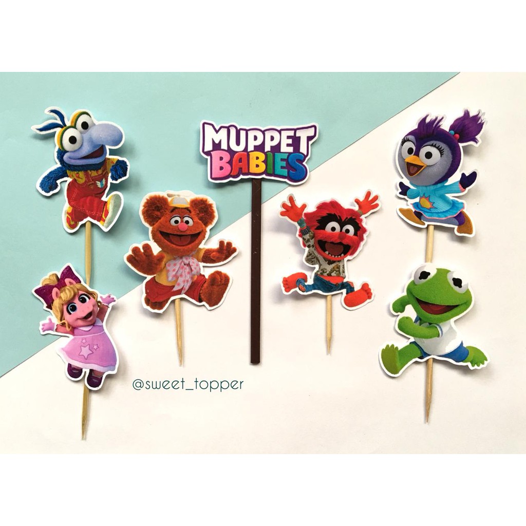 Topper Muppet Babies dengan tusukan