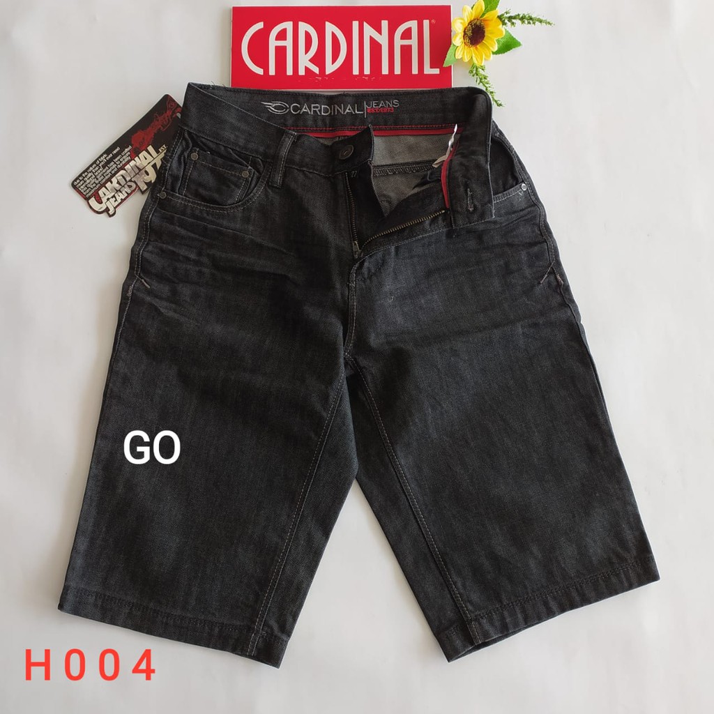 gof 27-CBV CARDINAL JEANS Celana Pria Celana Pendek Bermuda Casual Sobek Slimfit Reguler Fit Reguler