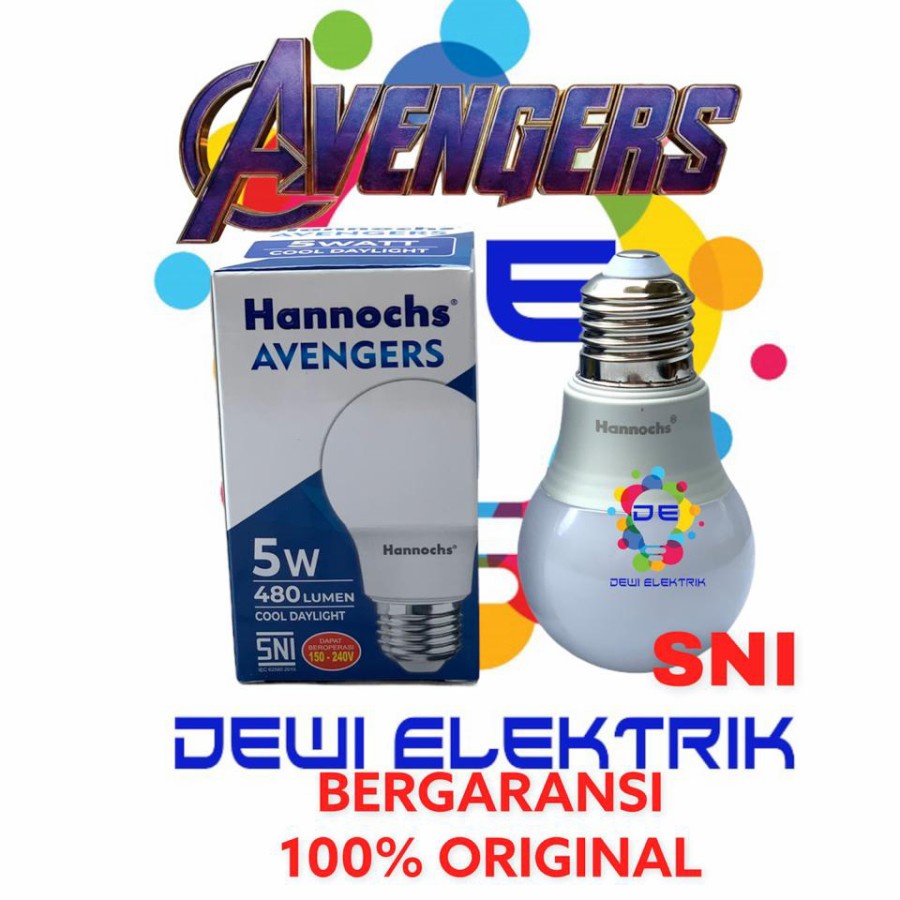 Lampu Led Hannochs Avengers 5 Watt Cool Daylight