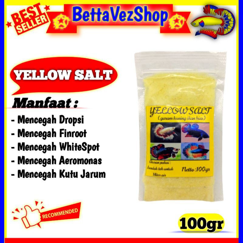 

GARAM KUNING IKAN HIAS / YELLOW SALT 100GRAM DAPAT MENGOBATI DAN MENCEGAH BERBAGAI PENYAKIT IKAN