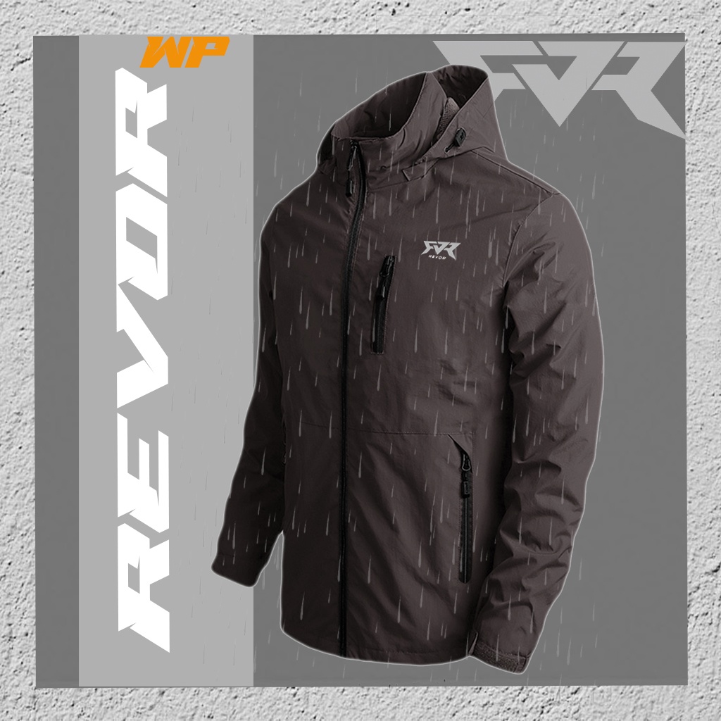 Revor WP Jaket Motor/ Outdoor Waterproof Pria