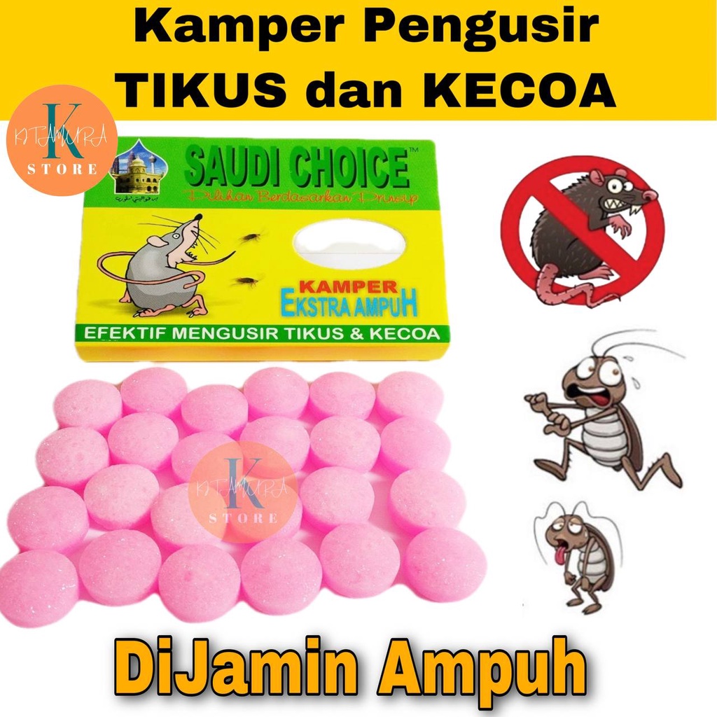 Kamper Kapur Barus Saudi Choice Pengusir Tikus Kecoa Semut Serangga Rayap Isi 24  kapur barus wangi  kapur barus pewangi kamar mandi  kapur barus pakaian  kapur barus murah