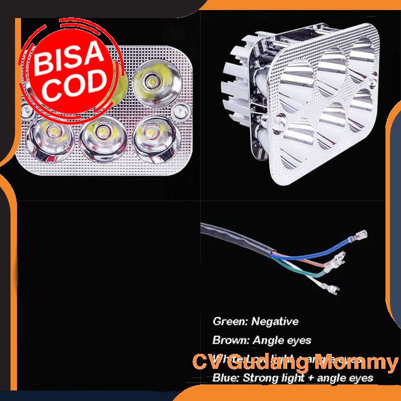 Grosir Lampu Motor Bentuk Kotak 6 LED 6W - QM3471