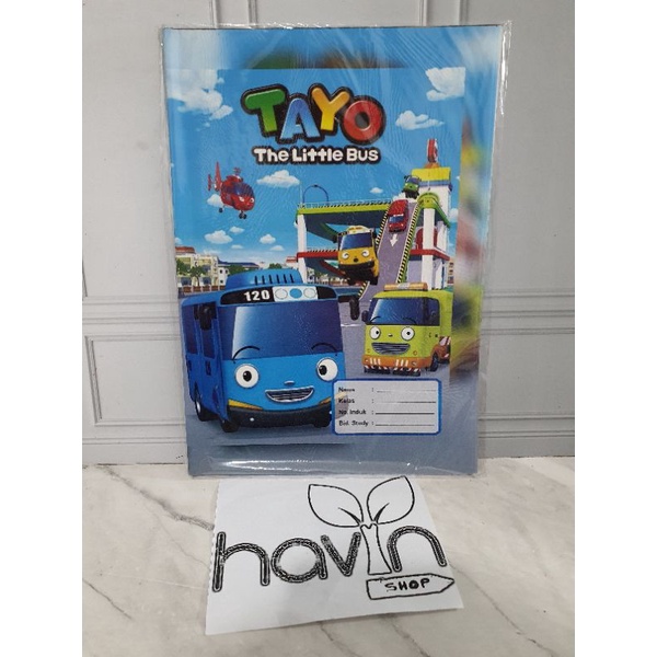 SAMPUL BUKU TULIS-Fancy TAYO KWARTO