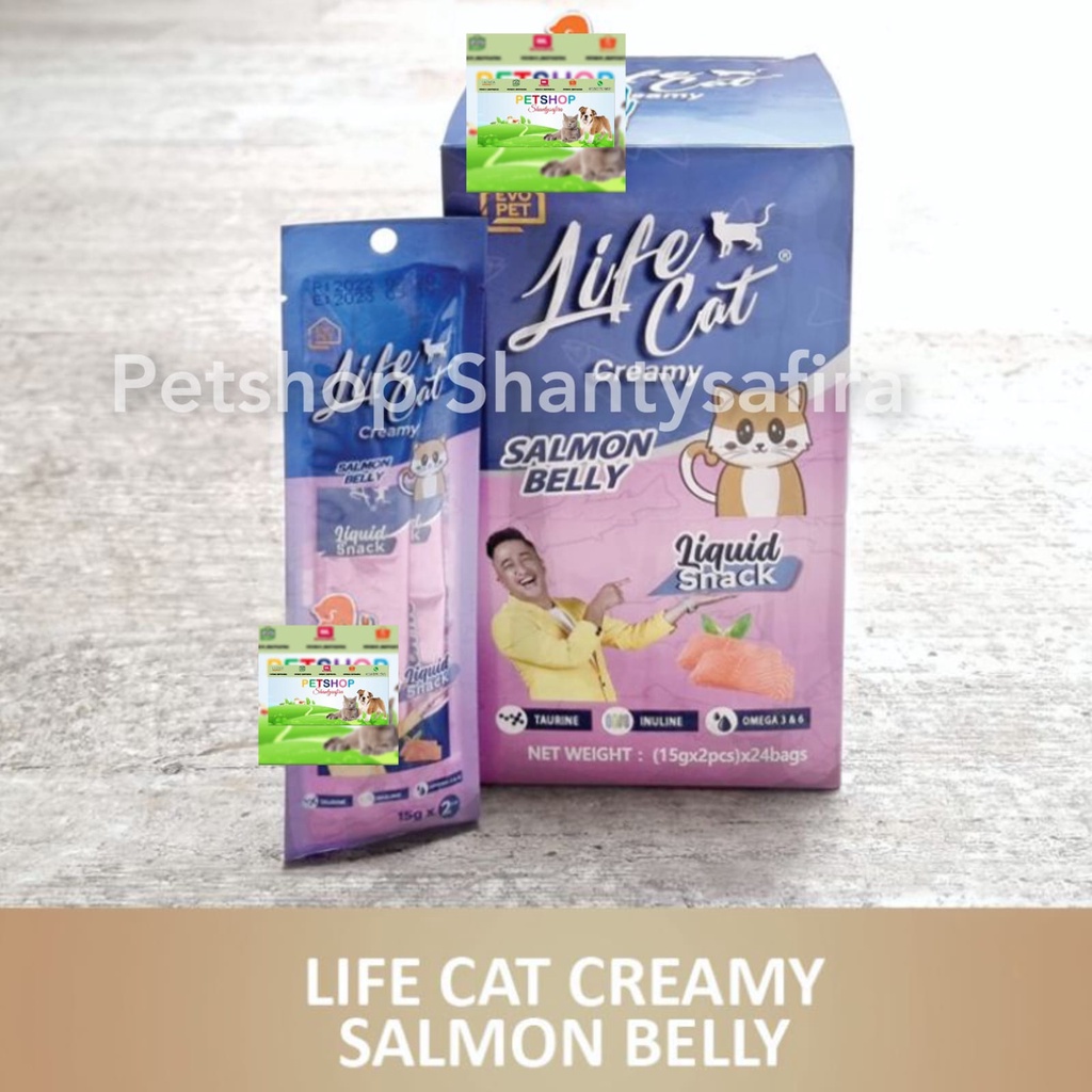 SNACK KUCING LIFE CAT CREAMY TREATS CEMILAN SNACK KUCING