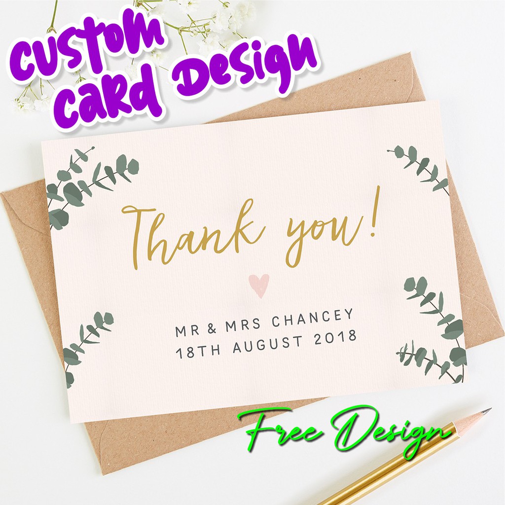 

CETAK THANK YOU CARD / KARTU UCAPAN ART CARTOON/ Kartu Hampers / Kartu Souvenir / Thankyou card / Kartu Terima Kasih