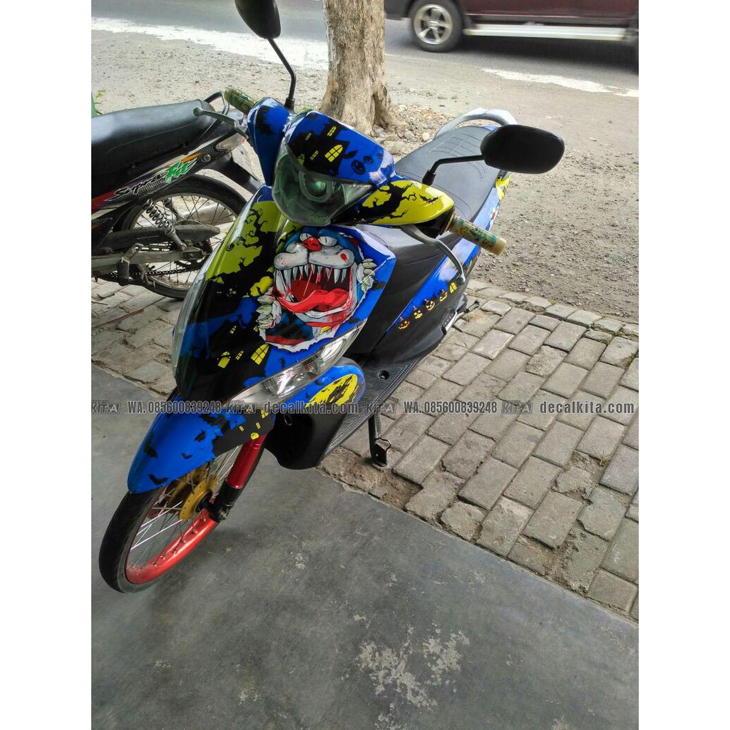 Decal Stiker Motor Mio J Doraemon Zombie Dekal Sticker Striping