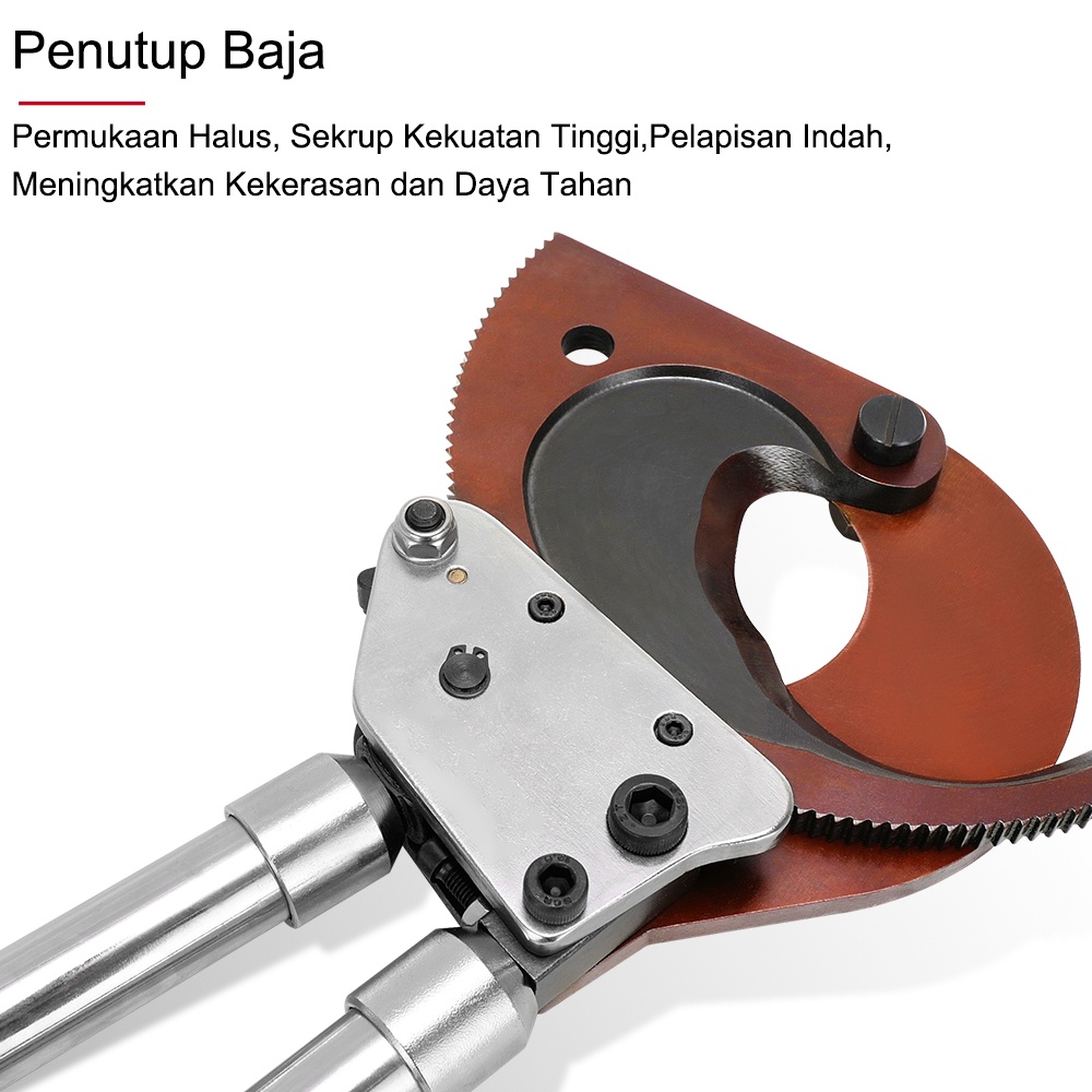 Alat Potong Kabel Besar Ratchet J95 95mm / Cable Cutter Ratchet 95mm