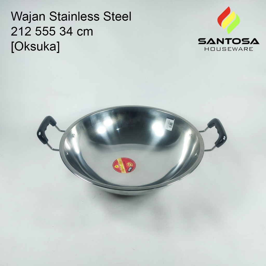 Wajan Stainless Steel 212 555 34 cm [Oksuka]