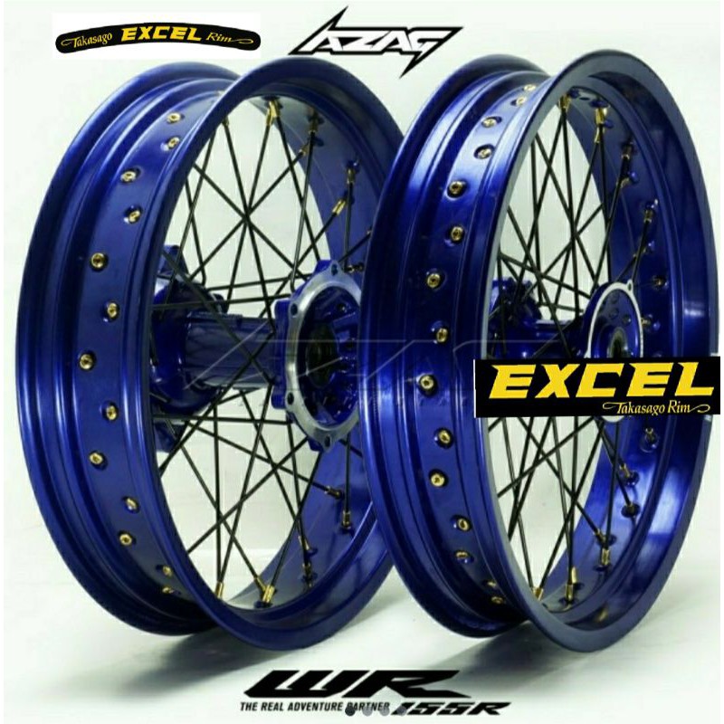 VELG SET WR 155 VELG EXCEL TAKASAGO ASIA RING 17/300/350 TROMOL ORIGINAL FULL SET