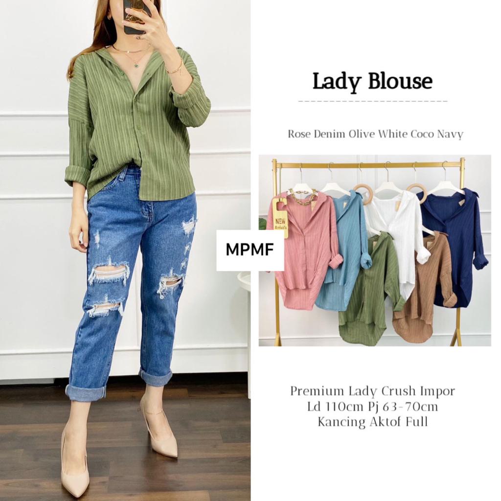 LADY BLOUSE LADY CRUSH KERAH POLOS ORI MPMF