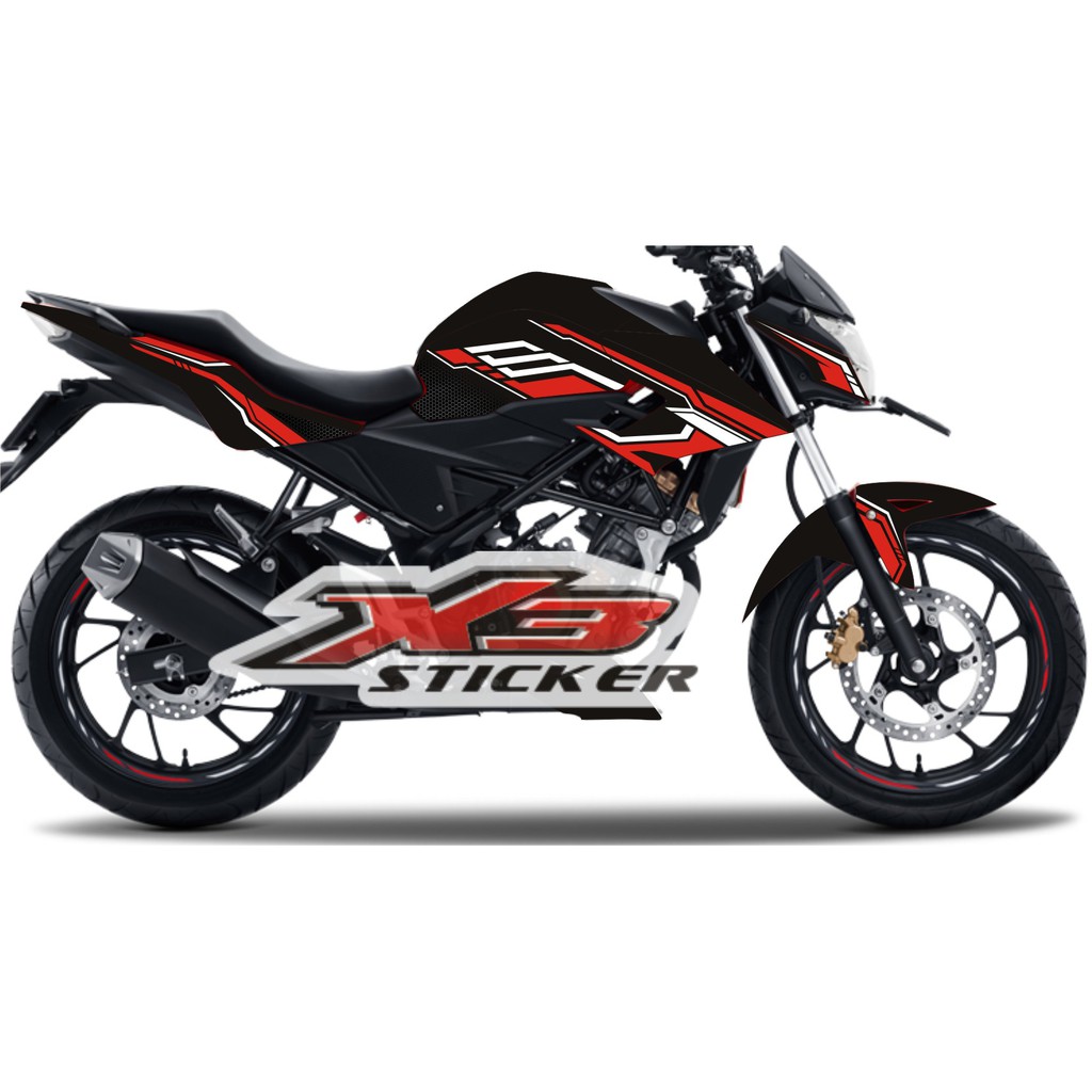 decal cb150r hitam