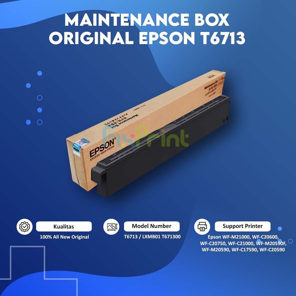 Maintenance Box Epson T6713 Original Busa Pembuangan Printer Epson