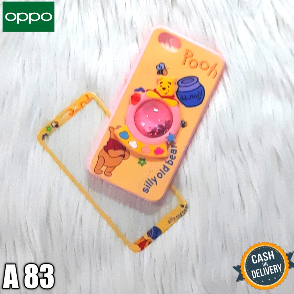 Softcase Oppo A83 Case Water Timbul + Tempered Glass