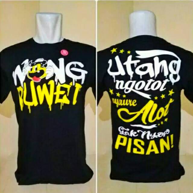 Kaos KATA-KATA WONG RUWET