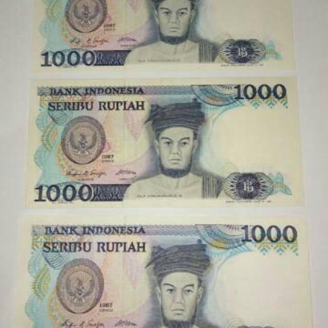 UANG LAMA SERI RAJA SISINGAMANGRAJA 1000 RUPIAH TH 1987