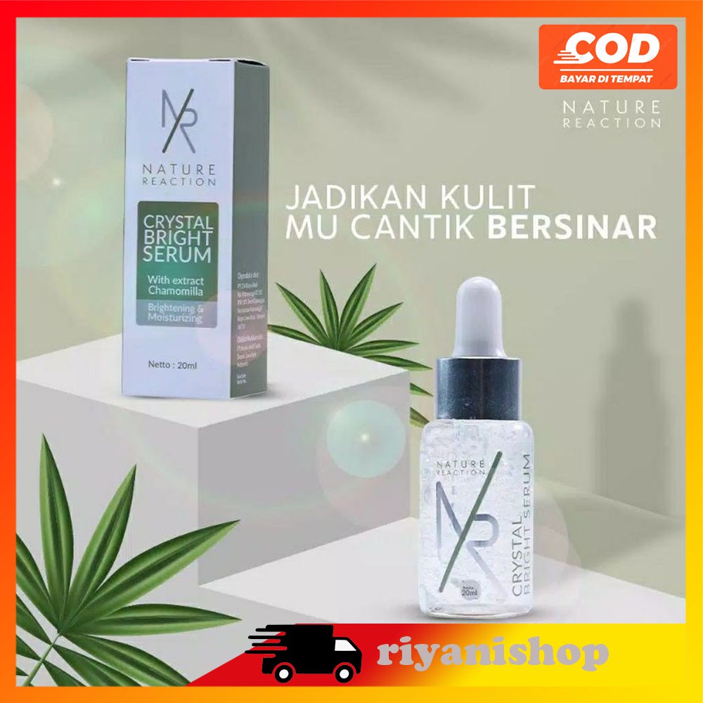 NATURE REACTION CRYSTAL BRIGHT SERUM NR Pemutih Wajah Glowing Atasi Jerawat Flek Hitam Original BPOM