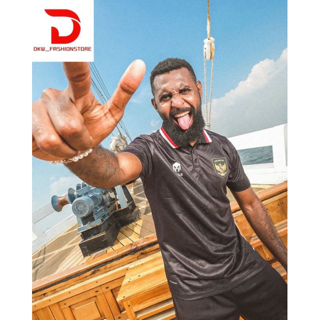 Jersey Timnas Indonesia Alternate Third Grade Ori Terbaru Dry Fit Polyflex Logo Emboss Pvc Plat