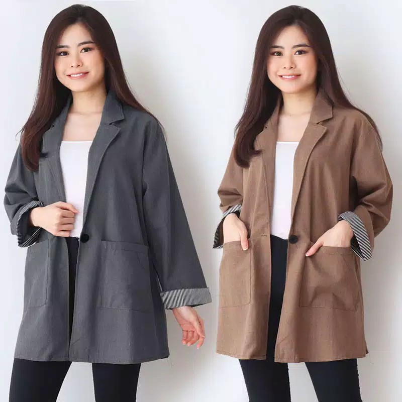 Blazer Casual Jumbo blazer casual wanita Korean